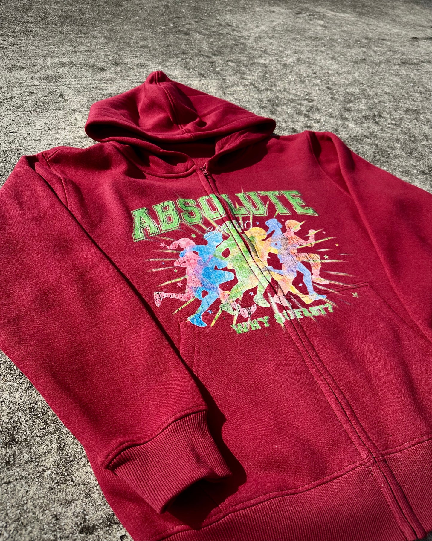 AV “Why so fast” Burgundy Zip Up